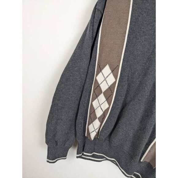 VINTAGE Grandpa Sweater preppy Dad sweater - Picture 7 of 10